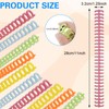 10 Pcs Comb Binding Spines, 1.25 Inch Diameter, Plastic Binding