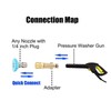 T&F Adapter and Pressure Washer Copper Foam Cannon Bottle Connector