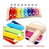 Vehomy Chicken Xylophone Toy for Hens Suspensible Wood Xylophone Toy