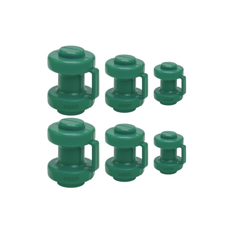 awm Trampoline End Caps Set Green Pack of 6 Protective