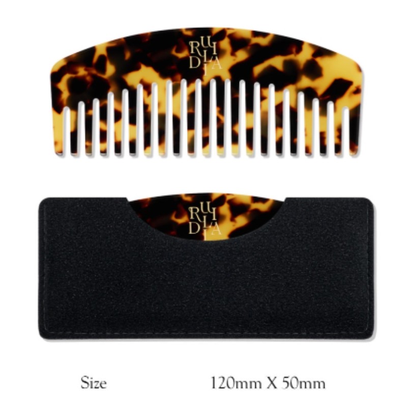 RULIDIA Luxury Hair Comb & Pouch Set 2items