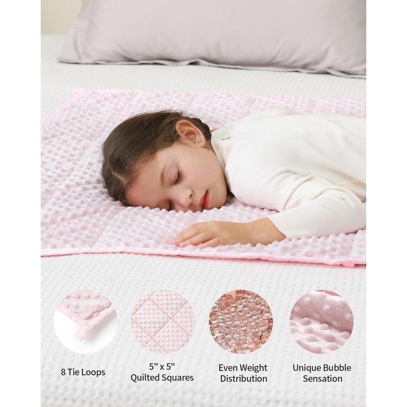 Mr. Sandman Weighted Blanket 3LBS 36 x 48 Inches, Minky