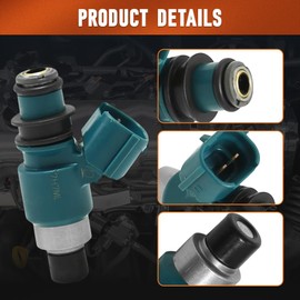 TOTMOX Car Fuel Injector Nozzles Replacement, 1Pc 2Pins Injection Valve Injector Compatible with Honda ATV TRX420FM Rancher 420 4x4 2007-2013