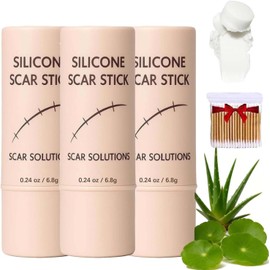 3 piezas Barra De Silicona Para Cicatrices Scar,Con Extractos De Centella AsiáTica Y Vitamina E,Para Rostro Y Cuerpo,Hidratante, Ligera Y FáCil De Aplicar, Suave Para Todo Tipo De Piel.Durabilidad