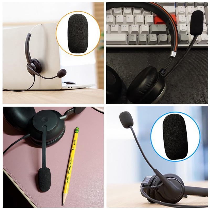 L Foam Microphone Windshield Kit, Sponge Covers for Improved Sound