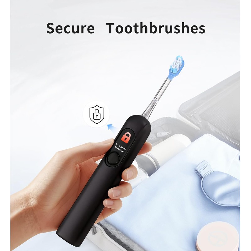 lunakind Electric Toothbrush with AI Smart Display, 4 Modes with
