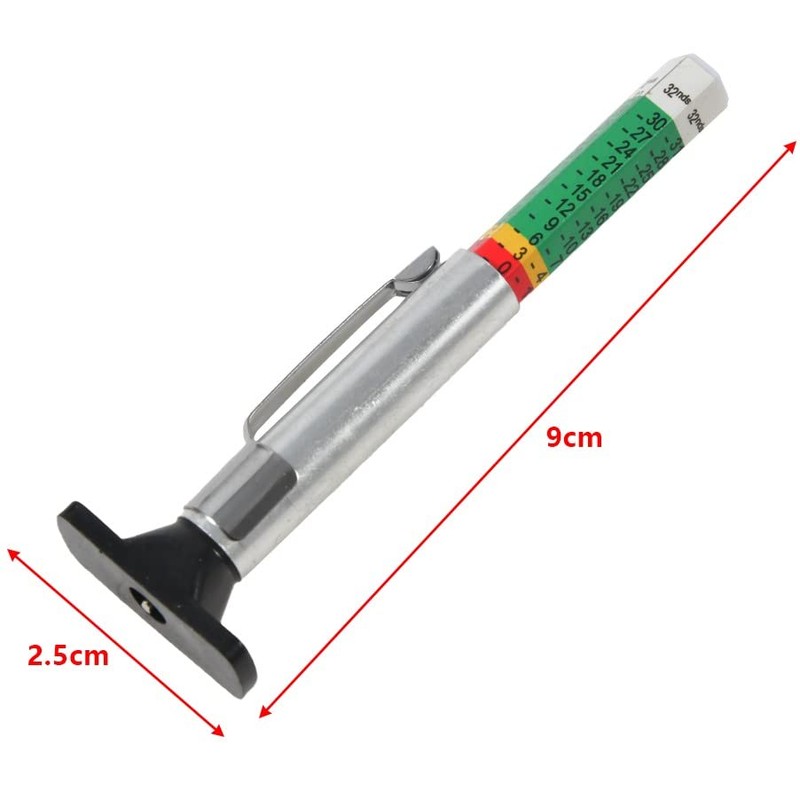 25mm Car Tyre Measuring Pen Universal Tire Tread Pattern Depth