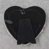 ZXT-parts 3x3 Picture Frame Heart White & Silver Edge Frame.