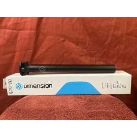 Dimension MSW Two-Bolt Seatpost 31.6 x 350 Matte Black - Rigid Aluminum - NEW