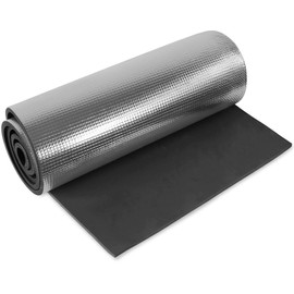 normani 1, 2, 3 or 5 Ultralight Sleeping Mats with Aluminium Coating, Aluminium Thermal Mat, Black