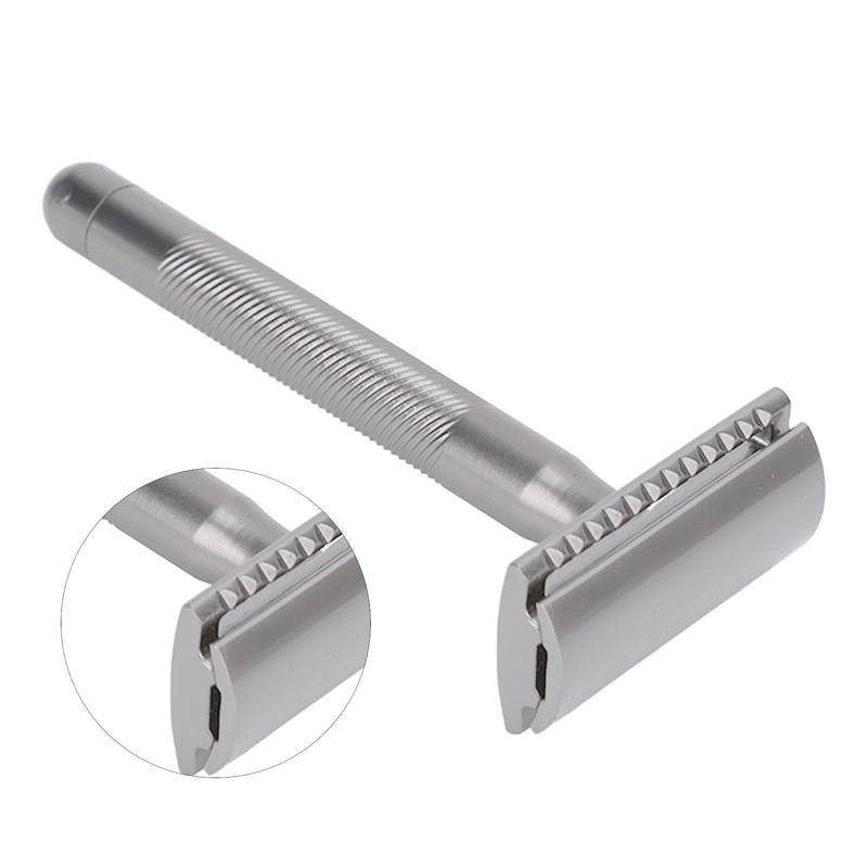 Double Edge Safety Razor Men Home Salon Portable Zinc Alloy