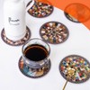 Coasters for Drinks, Absorbent Mandala Ceramic Coasters Set of 4