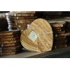 Berard Olive Wood Heart Cutting Board, Beige, 32 x 22