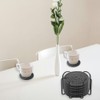 Dark Gray Drink Coasters Set of 6 with Holder Absorbent