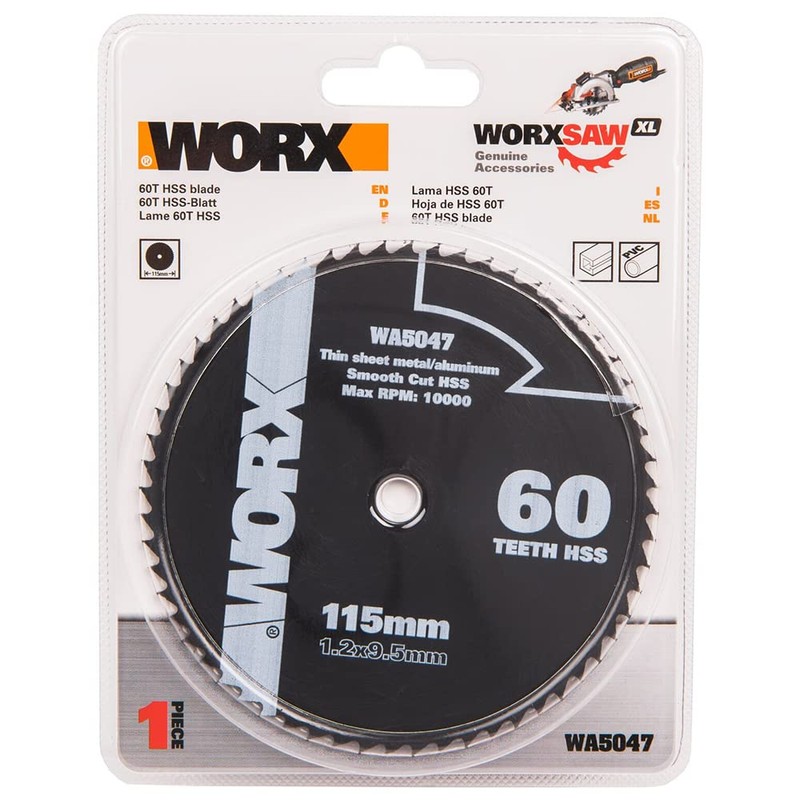 WORX WA5047 Worx Saw 115 mm 60T HSS Blade