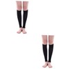 Baluue 2pairs Women Compression Socks Grip for Flying Slimming Calf