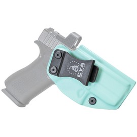 CYA Supply Co. Base Optics Ready (Teal Blue) Inside Waistband Holster Concealed Carry IWB Veteran Owned Company Fits Glock 43/43X/43X MOS