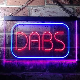 ADVPRO Dabs Disco Game Room Dual Colour LED Bar Light Neon Light Advertising Neon Sign st6-i3382