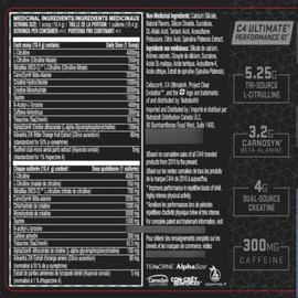 Cellucor C4 Ultimate 40 Servicios 736 Gr Sabor Icy Blue Razz Icy Blue Razz