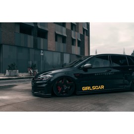 MP Produkt Girlscar Lettering Sticker for Windscreen Rear Window Car Vehicle Decor Windscreen Sticker (Chrome Gold)