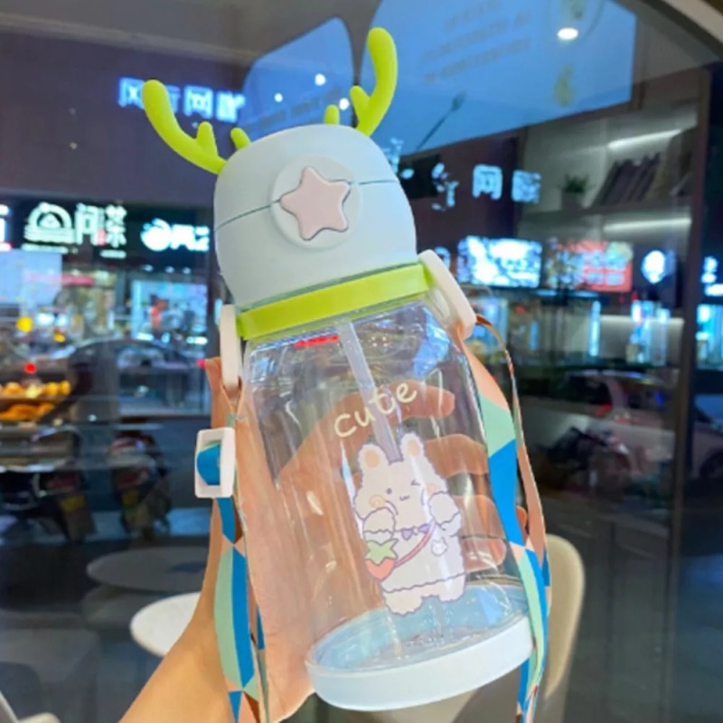 Maíz Botella Agua Infantil Cantimplora Portatil Correa Kawai Reno