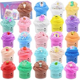 LKAXYTP - Paquete de 24 kits de limo de mantequilla, suministros para recuerdos de fiesta, súper suaves, antiadherentes, juguete de bolsa de regalo,