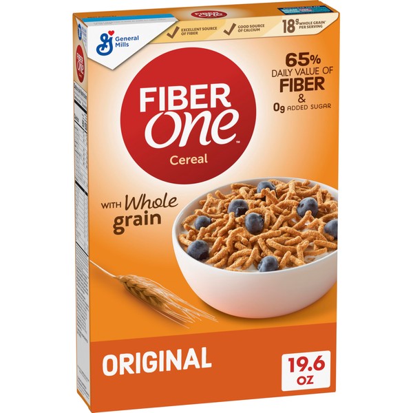 Fiber One Cereal, Original Bran, High Fiber Cereal Made with