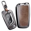 TECART Fit for Toyota Flip key fob cover with keychain,Zinc