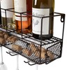 True Wall Mounted Wire Rack with Cork Cage Stemware Holder,