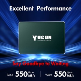 YUCUN 2.5 inch SATA III Internal Solid State Drive 512GB SSD
