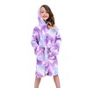 Piefry Soft Bathrobe with Hood for Girls Fleece Dressing Gown