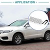 ACROPIX 17mm Silver Tone Plastic Car Wheel Nut Lug Hub