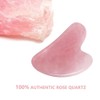 Rose Quartz Gua Sha, Natural Jade Gua Sha Stone Facial