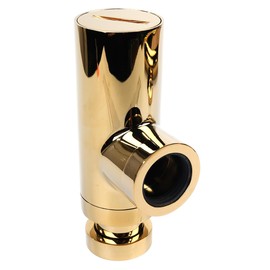 Ieron Bottle Trap Universal for Bathroom Sink Washbasin, Hidden Cleaning Opening Odor Trap Adjustable P-Trap G1 1/4 x 32mm,Antique Brass Drain Pipe,Gold 12cm