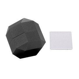 Pocket Billiard Chalk Holder Octagonal Mini Pool Cue Tip Chalk Holder Carrier Case BoxBlack