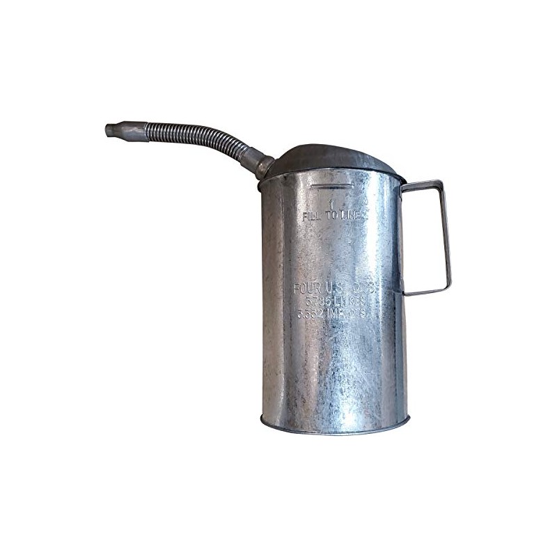 Plews 75-444 Galvanized Measure Spout - 4 Quart Capacity