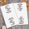 Ayyiate 2 Pcs Bunny Butt Kitchen Towels Absorbent Funny Bunny