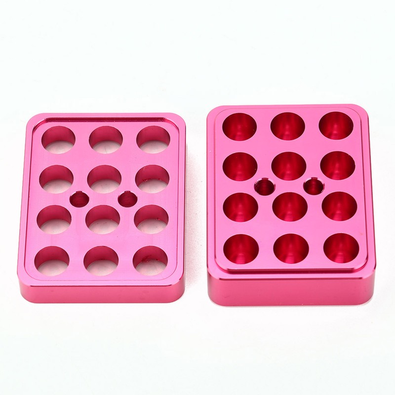 12 holes 9.3mm DIY AluminumLipstick Mold Lipstick Fill Mold Making