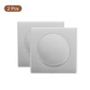 uxcell 2pcs Pipe Wall Covers 51mm/2" ID Square Self-Adhesive Wall