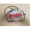 Big Dog LED Side Mount License Plate Tag Assembly (chrome)