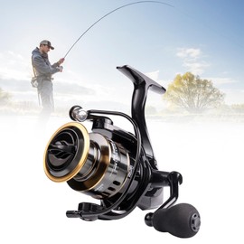 Spinning Fishing Reel, Rapid Fishing Reels, 12+1 BB Stainless Steel Ultra Smooth Powerful with Alloy Spool Fishing Reel for Freshwater and Saltwater Fishing Max 10 kg (3000)
