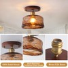 Semi Flush Mount Ceiling Light, Mid-Century Modern Ceiling Light Fixture,