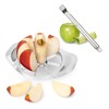 Apple Corer & Apple Cutter,1 Pcs Stainless Steel Apple Slicer And 1 Pcs Stainless Steel Apple Cutter,Ergonomic Handle-Easy Grip-8 Sharp Blade & Slices,For Fruits And Vegetables Easy Removal Of Strunks