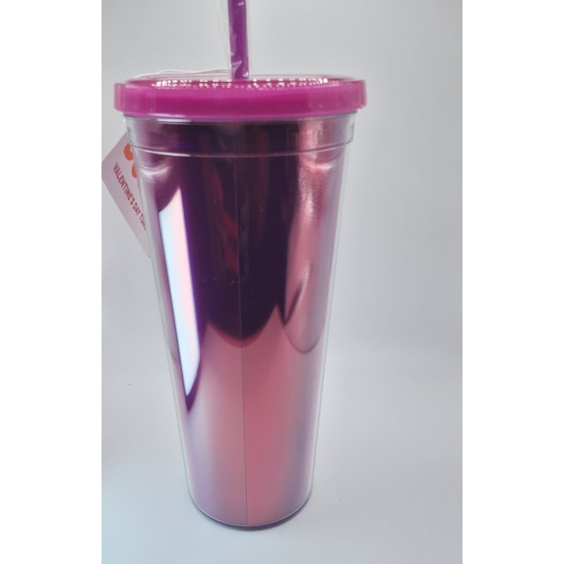 Dunkin' Donuts NEW DUNKIN DONUTS 24 OZ PURPL HEARTS VALENTINES