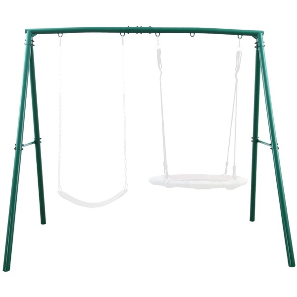 Trekassy 440lbs Extra Large Metal Frame with 5 Hanging Hooks Fits for Most Swings, Heavy Duty Stand for Kids, Adults, Outdoor Fun,