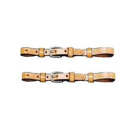 Circle Y Universal Replacement 3/4in Breast Collar Tugs for Horses, Sold As Pair, Regular Oil