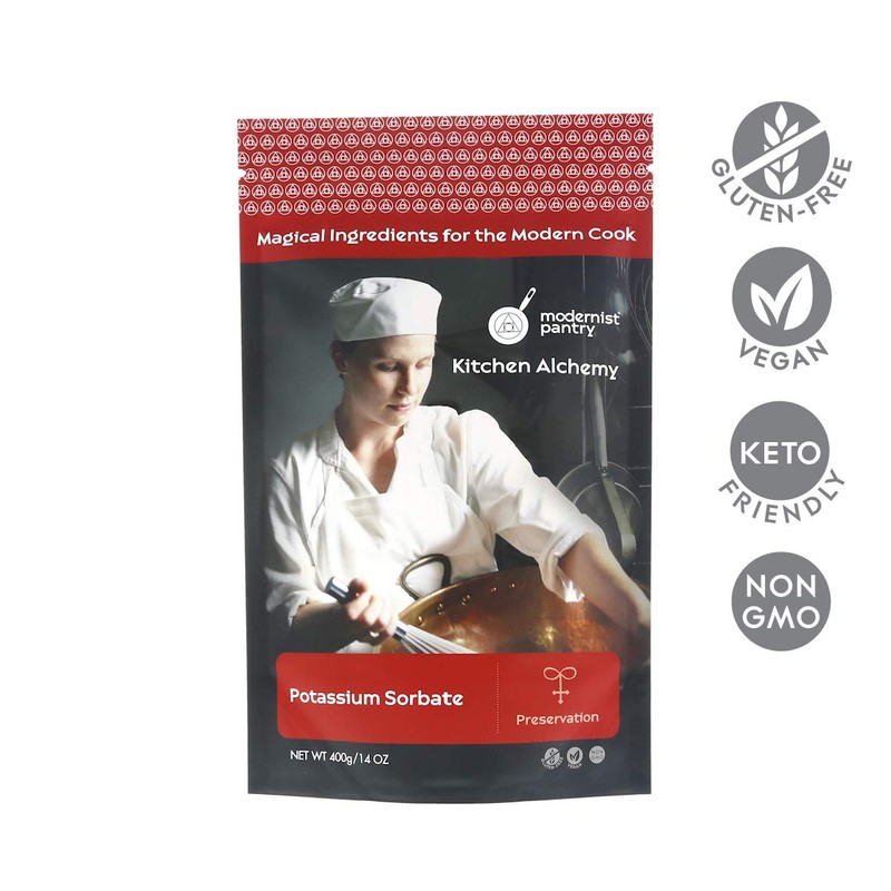 Pure Potassium Sorbate ⊘ Non-GMO Gluten-Free Vegan - 400g/14oz