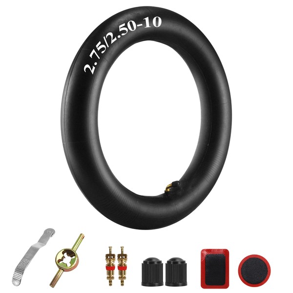 Universal 2.50/2.75-10 Dirt Bike Replacement Inner Tubes with Bend Valve