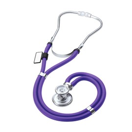 MDF Sprague Rappaport Dual Head Stethoscope with Adult, Pediatric, and Infant Convertible chestpiece, Purple Tube, MDF767-08