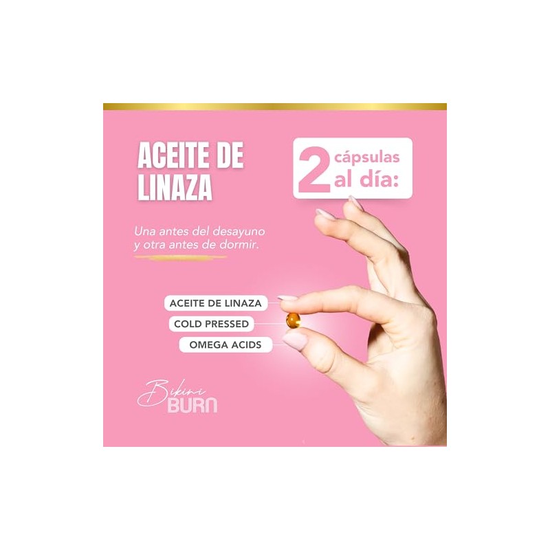 Omega 3 Vegano 3-6-9 de Aceite de Linaza con 125